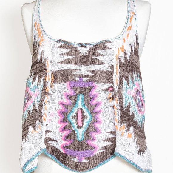 Free People Geometric Knit Tank - Picture 2 of 3